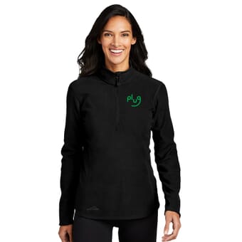 Plug Power Shop - Ladies Eddie Bauer 1/2-Zip Microfleece